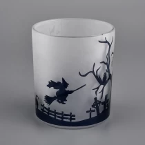 China Hot sale cylindrical melting Wax glass candle jar 10oz manufacturer