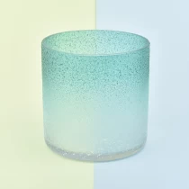 China Empty gradient color luxury candle vessels making candle holder metal container manufacturer
