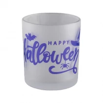 China Happy Hallows' Day decorative 10oz glass candle jars manufacturer