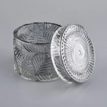 China candle container glass with lid manufacturer