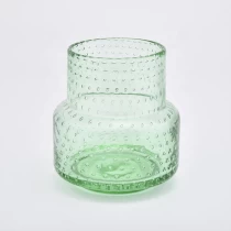 China Classic green candle vessel votives glass candle jar wholesales manufacturer