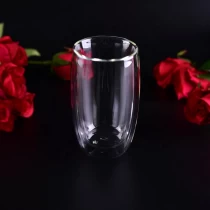 China Double wall clear borosilicate Glass Coffee tea cup manufacturer