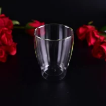 China Transparent Borosilicate Glass water cups double wall mugs bulk manufacturer