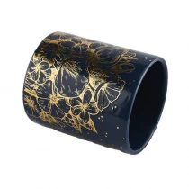 China Sunny new design luxury custom cylinder ceramic candle holders manufacturer