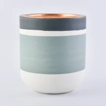 China Wholesales glazed frosted votive ceramic candle jar 10oz 20oz manufacturer