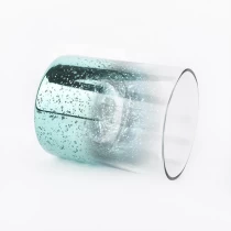 China 400ml Clear spraying decorative glass candle jars in bulk manufacturer