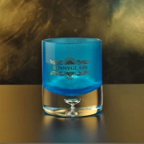 China 10oz 12oz Wholesales matte decorative luxury glass candle holder manufacturer