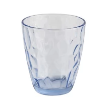 China Empty blue luxury candle vessels making candle holder metal container manufacturer