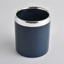 China black 14oz luxury colored ceramic candle jars manufacturer