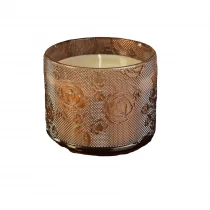 China Wholesales patent design luxury color custom glass candle jars manufacturer