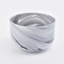 China white and black home decorations candle vessel case glass manufacturer