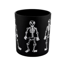 China Sunny design custom black glass candle holder jars in bulk manufacturer
