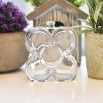 China Transparency butterfly-shape glass vessel double wall perfume bottle supplier manufacturer