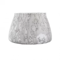 China marble effect hydrographics transfer printing glass candle jars manufacturer