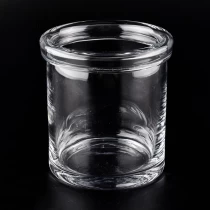 China 780ml big capacity luxury clear glass candle jar for candle making manufacturer