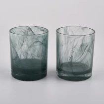 China Empty glass candle jars for candle making in bulk manufacturer