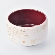 China luxury large tea light ceramic candle vessels manufacturer