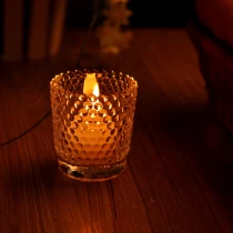 China In bulk custom bubble tealight candle vessels glass 5 oz 8 oz 10 oz manufacturer
