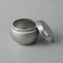 China Custom silver tealight metal candle jar with stainless steel lid wholesales manufacturer