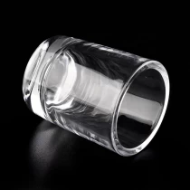 China Sunny tealight clear glass candle jar for candle making 6oz 8oz manufacturer
