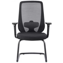 China Newcity 646C Bom Preço Design Moderno Sala de Reuniões Cadeira de Malha Estrutura Pintada de Metal Cadeira para Visitantes Melhor Qualidade Sem Rodas Fornecedor de Cadeira para Visitantes Foshan China fabricante