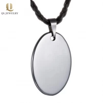 porcelana Colgante de carburo de tungsteno de tungsteno de alta calidad del padre de la alta calidad para los hombres de la etiqueta de perros de tungsteno oval altamente pulido fabricante