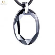 porcelana Regalo de alta calidad Gift de hombre alto pulido y facetado tungsteno carburo colgante oval tungsteno perrito etiqueta china fabricante fabricante