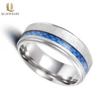 porcelana Anillo de la fibra de carbono de tungsteno de 8 mm para hombre Bandas de boda de los hombres Comfort Comfort Fit Tungstten Anillo de carburo fabricante