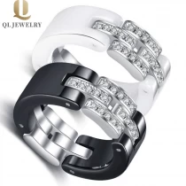 porcelana Lujoso Anillo de cerámica clásico de lujo CERCÁTICO CERÁMICA HERO PULIDO PULIDO CERÁMICA CERÁMICA MODA CERÁMICO ANILLO DE CERÁMICA Fabricante de China fabricante