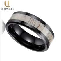 porcelana ANTERIOR NEGRO CERAMICO PULICA PULIDO PULADO PULADO CERÁMICA PULADA CERÁMICA DE BODA DE MODA CURANDO ANILLO DE CERAMICO Fabricante de China fabricante