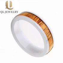 Cina Regolare anello in ceramica in ceramica nera o bianca normale / conchiglia / opale / antler intarsio in metallo in ceramica cinturino in ceramica moda anello in ceramica Cina produttore produttore