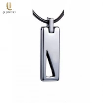 China Heißer Verkauf Männer Modeschmuck Wolframkarbid Anhänger Halskette Herren Wolfram Bar Dog Tag China Lieferant Hersteller