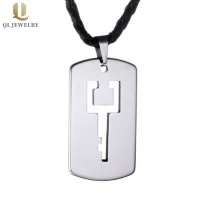 China Hohe Qualität Männer Modeschmuck Wolframkarbid Hund Tag Key Anhänger Für Männer Wolfram Key Halskette China Hersteller Hersteller