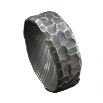 China Unique Mens Wedding Band 8mm Hammered Black Damascus Steel Ring China Supplier manufacturer