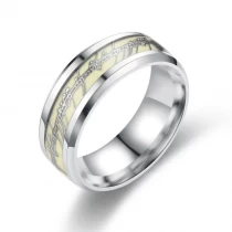 China Damen- und Herren-Eheringe aus Wolfram Leuchtender, leuchtender Lord of Ring Eingelegter Wolfram-Eheringe Ring China Hersteller Hersteller