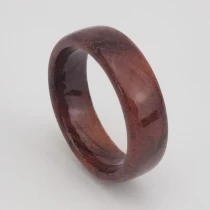 China Amazing Wholesale Customized Men's Wedding Bands  6mm Domed Wood Ring China Manufacturer manufacturer