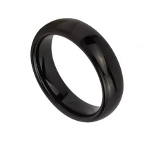 Cina Anello di tungsteno in stock Popolare 5mm Anello in carburo di tungsteno nero a cupola Fedi nuziali da uomo Produttore cinese - COPIA - tab4q4 produttore