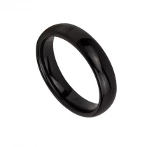 Cina Cina Anello di tungsteno in stock Popolare Anello in carburo di tungsteno nero con cupola da 5 mm Fedi nuziali da uomo Produttori produttore