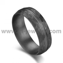 China Rare Metal Wedding Band for Men 8mm Domed Hammered Pure Tantalum Wedding Ring China Manufacturer manufacturer