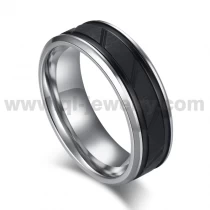 Chine Chine 2023 Anneaux de mariage en cobalt de style le plus récent 8mm Bague en cobalt brossée et brossée pour hommes avec placage noir Fabricants fabricant