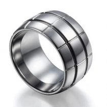 porcelana China Nuevo diseño Anillo de carburo de tungsteno acanalado y abovedado de 12 mm Alianzas de boda de tungsteno para hombre Fabricantes fabricante