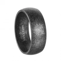 Chine European et américain Retro Old Silver Wolf Head 316 Ring en acier inoxydable The Witcher 3 Ring China fabricant fabricant