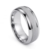 China Sandstrahlter Finish | 8mm Comfort Fit Ehering für Männer & Frauen | Hypoallergener, kratzfestem Wolfram-Carbid-Ring (Größen 6-14) | Großhandel verfügbar Hersteller