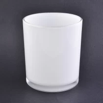 중국 광택 화이트 유리 촛불 혈관 12 oz. 제조업체