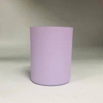 Cina 11 oz guci lilin kaca dengan warna berbeda pabrikan