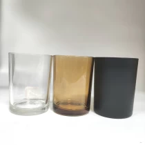 porcelana Frascos de vidrio de colores para la fabricación de velas. fabricante