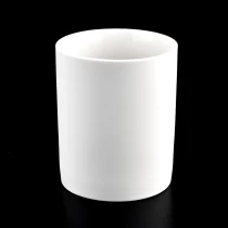 Ķīna Matte White keramikas sveču turētāju vairumtirdzniecība ražotājs