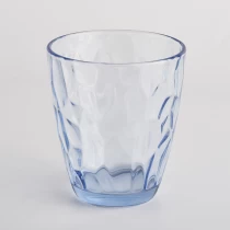 Kina Semi-permeable blå sylinder glass stearinlys fartøy fra solfylte glassvarer produsent