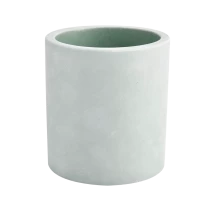 China Custom colored 8oz 10oz 12oz concrete candle jars manufacturer