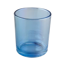 Tsina Transparent Shiny Glass Candle Vessels. Manufacturer